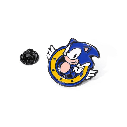 Sonic The Hedgehog Enamel Pins – Anime Brooches & Backpack Accessories Gifts for Friends