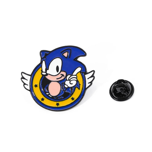 Sonic The Hedgehog Enamel Pins – Anime Brooches & Backpack Accessories Gifts for Friends