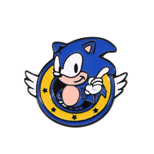 Sonic The Hedgehog Enamel Pins – Anime Brooches & Backpack Accessories Gifts for Friends