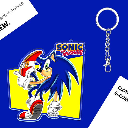 Sonic The Hedgehog Acrylic Keychain – Cute 6cm Bag Charm & Gift