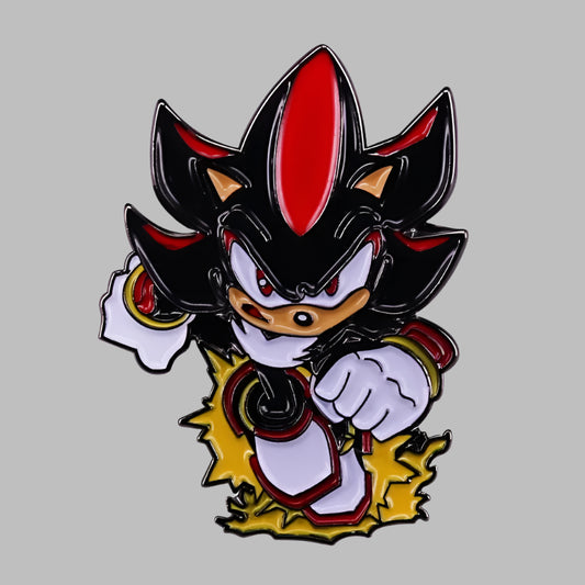 Shadow The Hedgehog Enamel Pin – Anime Game Lapel Badge