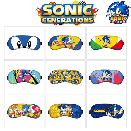 Sonic The Hedgehog Sleep Mask – 9 Kawaii Anime Styles Blindfold for Kids' Gift