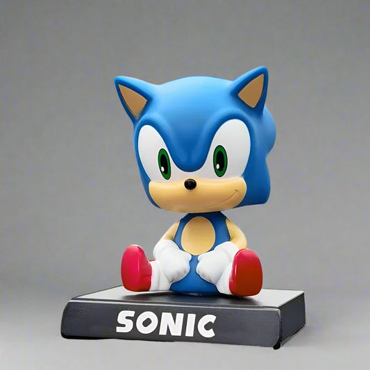 Anime Sonic Bobblehead – Cute Shaking Head Doll & Car Desk Ornament