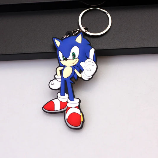 Shadow The Hedgehog Keychain – Cute Cartoon Pendant for Bags & Car, Gifts for Kids