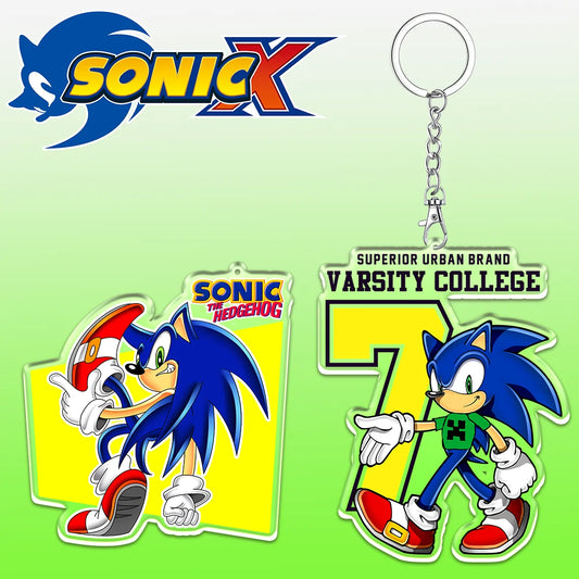 Sonic The Hedgehog Acrylic Keychain – Cute 6cm Bag Charm & Gift