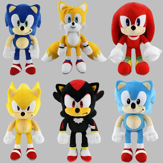 30cm Sonic Plush Toy – Soft Stuffed Doll of Amy, Knuckles & Tails for Kids' Birthday