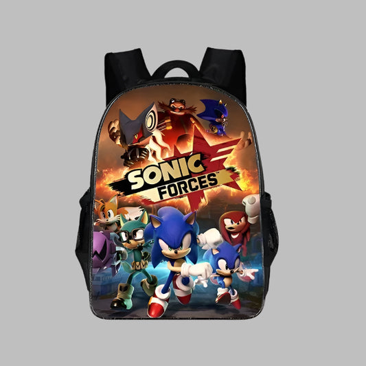 Sonic School Backpack – Cartoon Anime Bag for Kids