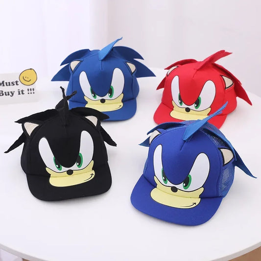 Sonic Kids' Baseball Cap – Cartoon Flat Brim Hip-Hop Hat