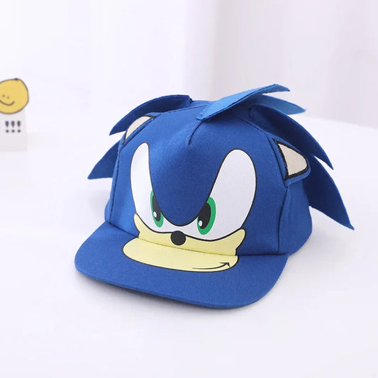 Sonic Kids' Baseball Cap – Cartoon Flat Brim Hip-Hop Hat