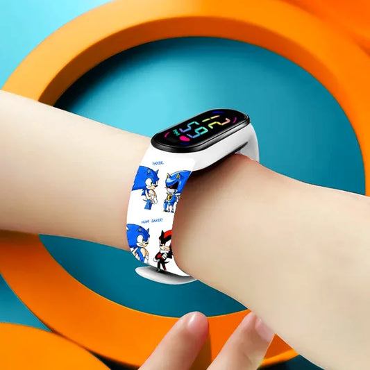 Stitch & Sonic LED Touch Watch – Waterproof & Luminous