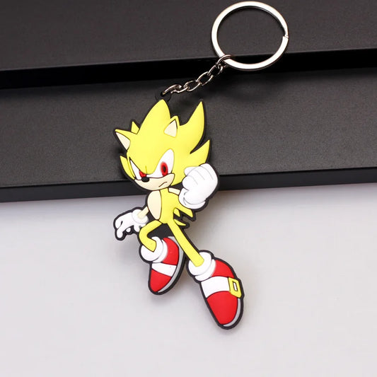 Shadow The Hedgehog Keychain – Cute Cartoon Pendant for Bags & Car, Gifts for Kids