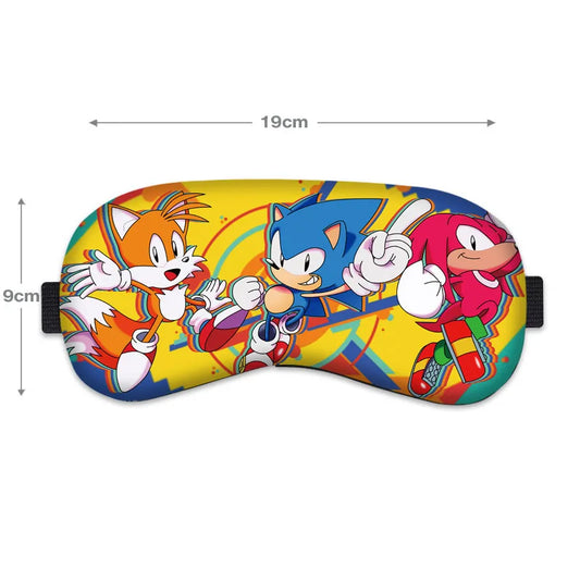 Sonic The Hedgehog Sleep Mask – 9 Kawaii Anime Styles Blindfold for Kids' Gift